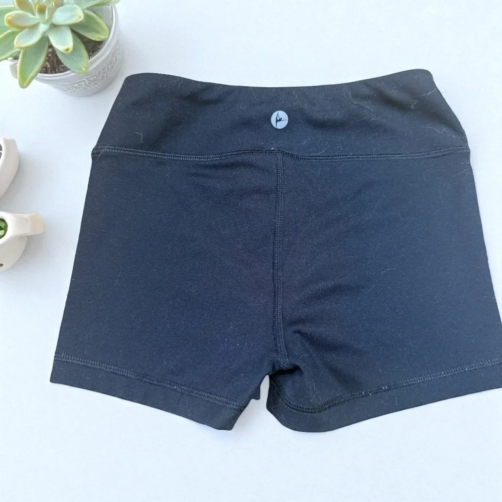 S (7-8) 90 Degrees by Reflex Girls black compression shorts - Picture 4 of 6